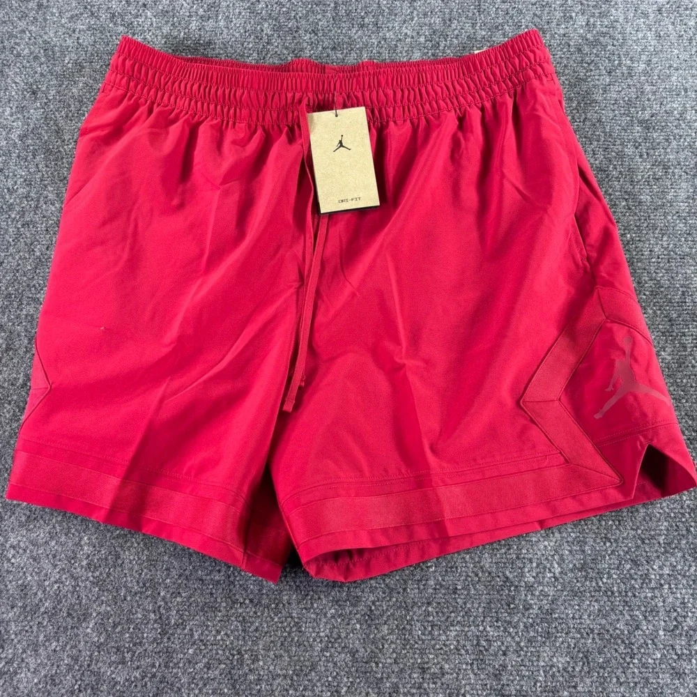 Jordan Sport Diamond Shorts Mens L Red Dri-FIT Athletic FQ2989-688 NWT New
